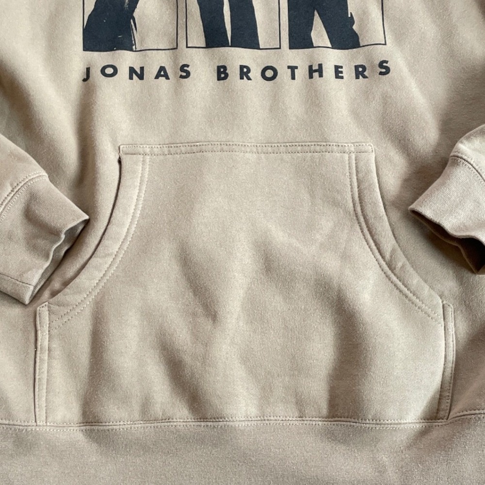 Jonas Brothers The Tour 2023 Graphic Hoodie Tan Medium - Picture 5 of 6